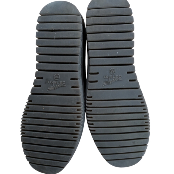 Dansko Linley Black Burnished Leather Slip On Loafer Size 38 - Picture 7 of 11